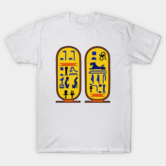 Hieroglyphs of the Pharao T-Shirt by Creative Art Store